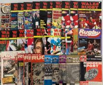 Welsh Rugby and Other Rugby Magazines (37): Six Welsh Rugby issues, 1960s/80s, seven Rugby Worlds,