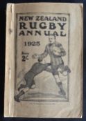 Scarce 1925 New Zealand Rugby Annual: Just the fourth ever edition of this packed, essential