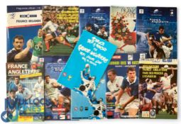 1986-2010 France v England, Italy and Ireland Rugby Programmes (11): England 1986-92 and 1998-