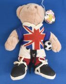World Cup Bear by Play Makers in Union Jack Kit 12 inches high