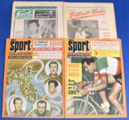 1958 Selection of magazines covering Manchester United to include Sport Magazine (Germany) 10