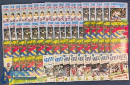 1990-1999 Shrewsbury Town Home Football Programmes, a complete set of home fixtures, in good