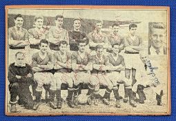 1958 Post Munich Air Disaster Manchester United Multi Signed newspaper team photograph 10 team