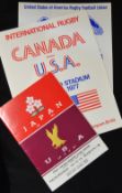 1977/1990 USA Abroad Rugby Programmes (3): Scarcer issues from the US visits to Canada (both USA and