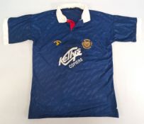 1990-91 Dundee FC Hame Replica Shirt, Matchwinner short sleeve with Kellys sponsor, size 42/44, in