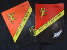 1971 British Lions John Bevan Signed Rugby Programmes (2): Signed by former owner, legendary dual-