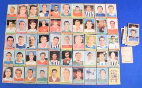 A complete Soccer Stars Football Sticker Album 1968-1969 together with 1963 A&BC Football Cards x 82