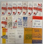 1951-65 NZ in GB Rugby League Programmes (19): Tests, at Bradford 51 and 55, at Leeds, Bradford