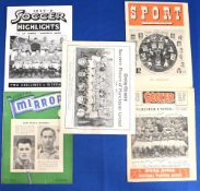 Selection of 1947/48 publications relating to Manchester United to include 1948 Sport Cup Final