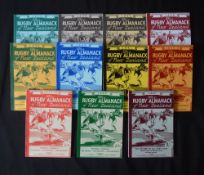 1935-1947 New Zealand Rugby Almanacks (11): Mint facsimile copies of the pre-WW2 and wartime