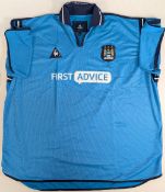 2002-2003 Manchester City Home Replica Football Shirt - Le Coq Sportif short sleeve First Advice