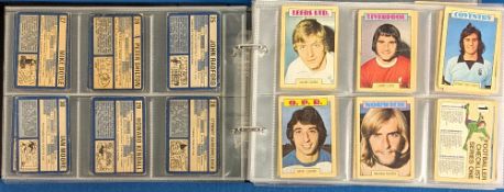 1973 A&BC Football Cards series 1 & 2 blue backs series complete set of 261 cards