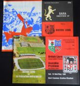 1980 British and I Lions in SA Rugby Programmes (4): v both Eastern and Western Province (large