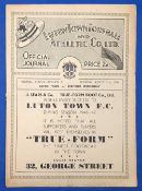 1946/47 1st match after WW2 Luton Town v Sheffield Wednesday Div. 2 31 August 1946; fair/good. (1)