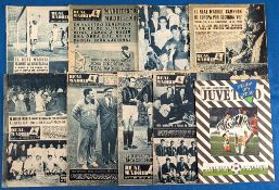 1956-1958 Real Madrid Football Magazines Covering European Cup Finals & Semifinals (no programmes