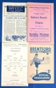 1945/46 Manchester City v Bolton Wanderers War League North 23 February 1946, 1947/48 Brentford v