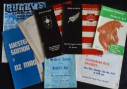 1968-76 Less Frequent Visitors to NZ Rugby Programmes (8): Japan v NZ Juniors and NZ Univs 68 and