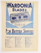 1945/46 Sheffield Wednesday reserves v Manchester United reserves league match programme, single