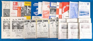 1964-1968 Luton Town Home & Away Football Programmes, league, cup, friendlies, x41 homes, 11 away