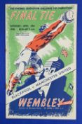 1948 FAC Final Manchester United v Blackpool match programme 24 April 1948; rusty staples, team