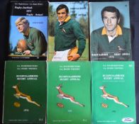 1971-76 S African Rugby Writers Annual (6): The later replacement for those in lot 150, half a dozen