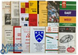 Rugby Programme Pot-Pourri Package 1 (12): W Province v Cardiff 1978; WRU East v West 1987; RAF v