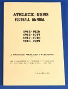 The Athletic News combined book for War Years seasons 1915-16, 1916-17, 1917-18, 1918-19 facsimile