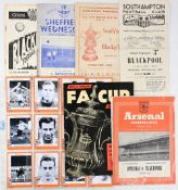 The following lots have been formed by a keen football collector, the contents contain meticulous