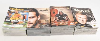 Wolverhampton Wanderers FC home football programmes to include seasons 2010/11 x 19, 2011/12 x 19,