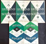 1956-64 Ireland v Scotland Rugby Programmes (5): The run of Scots’ trips to Dublin across nearly a
