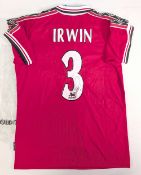 1999 Manchester United The Treble Season; here are (4) United Sharp sponsored shirts signed by