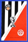 1st venture of Liverpool FC in a European completion: 1964/65 KR Reykjavik v Liverpool 1st leg in