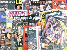 1970-1980 Everton Home and away Programmes, a broad selection to include FA cup, league partly