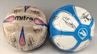 Charlton Athletic & Wexham Signed footballs, a good c2002 Charlton Mitre ball, and a Patrick multi