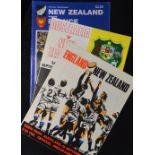 1972-84 New Zealand Rugby Programmes (3): Auckland issues v Australia 16.09.72, England 15.09.72 (