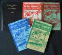 1959-1963 New Zealand Rugby Almanacks (5): Originals, with a little neat tape to the 1961 example