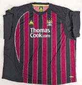 2008-2009 Manchester City Away Replica Le Coq Sportif Football Shirt, short sleeve with Thomas Cook