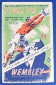 1948 FAC Final match programme Manchester United v Blackpool at Wembley 24 April 1948; has rust