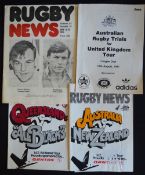 1975-81 New Zealanders in Australia etc Rugby Programmes (4): 1st test v Oz, scuffed cover and v