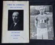 Eric Liddell Rugby and Olympic Athletics Books (2): Substantial 260pp volume and 40pp brochure on