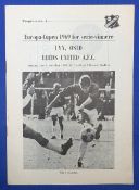 1969/70 European Cup Lyn Oslo v Leeds United match programme 1st October 1969 20 pages; good. (1)