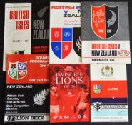 1966-1983 British and I Lions Rugby Programme etc Selection (6): 1966 the 1st, 2nd and 3rd tests;