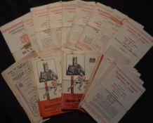 1953-60 Gloucester Rugby Programmes (61): Great collection, intriguing opponents, contrast with