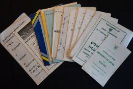 Minor Cup Final Rugby Programmes (16): Range to inc the likes of Somerset, Devon, Staffs, Middlesex,