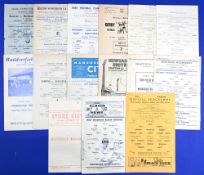 1961/62 Selection of Manchester United reserves away match programmes v Barnsley (Barnsley autos),