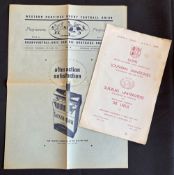 1962 British and I Lions in S Africa Rugby Programmes (2): Pair of versions for the game v