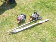 Honda engine for spares and hedge trimmer components.