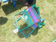 Two beach back rests.