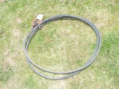 A pair of Votex drive belts and spacer shims and left-hand thread fixture bolts.