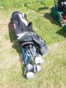 Golf Bag and 25 clubs (approx).